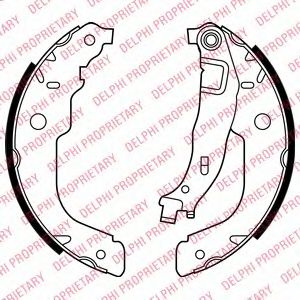 Set saboti frana CITROEN DS3 (2009 - 2015) DELPHI LS2000 piesa NOUA