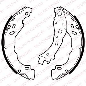 Set saboti frana CITROEN DS3 (2009 - 2015) DELPHI LS2065 piesa NOUA