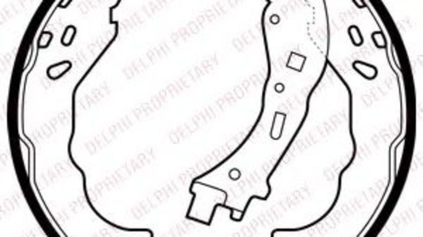 Set saboti frana CITROEN DS3 (2009 - 2015) DELPHI LS2065 piesa NOUA