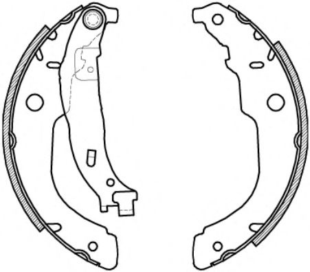 Set saboti frana CITROEN DS3 (2009 - 2015) REMSA 4212.00 piesa NOUA