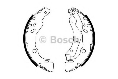 Set saboti frana CITROEN DS3 Cabriolet (2013 - 2015) BOSCH 0 986 487 771 piesa NOUA