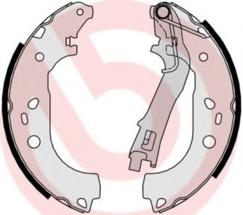 Set saboti frana CITROEN NEMO caroserie (AA) (2008 - 2016) BREMBO S 23 533 piesa NOUA