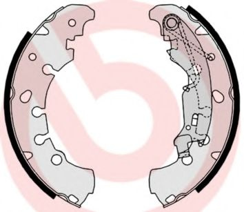 Set saboti frana CITROEN NEMO combi (2009 - 2016) BREMBO S 23 530 piesa NOUA