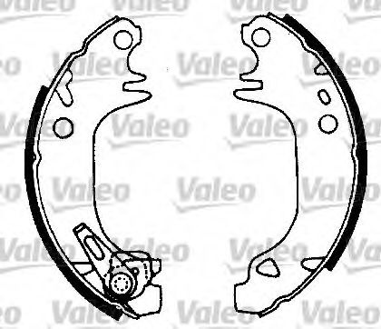 Set saboti frana CITROEN SAXO (S0, S1) (1996 - 2004) VALEO 554661 piesa NOUA