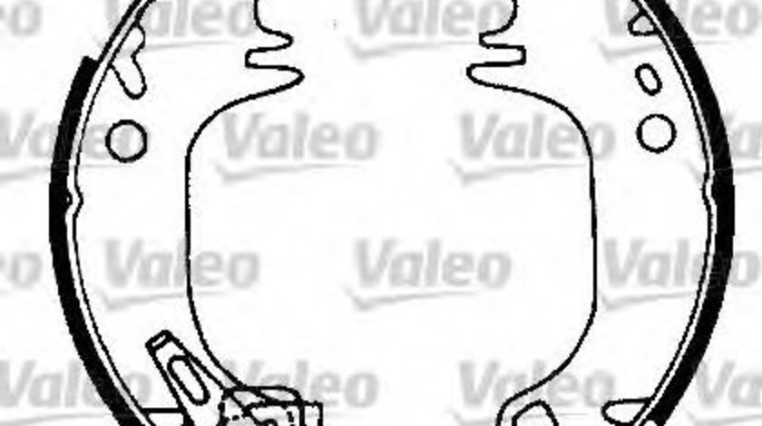 Set saboti frana CITROEN SAXO (S0, S1) (1996 - 2004) VALEO 554661 piesa NOUA