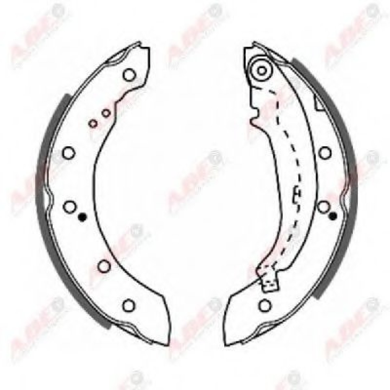 Set saboti frana CITROEN XSARA Cupe (N0) (1998 - 2005) ABE C0P014ABE piesa NOUA