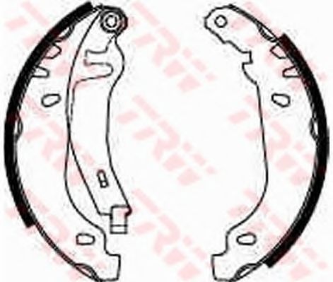 Set saboti frana CITROEN XSARA Cupe (N0) (1998 - 2005) TRW GS8531 piesa NOUA