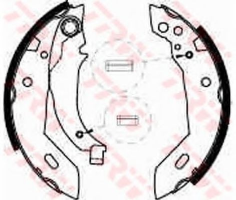 Set saboti frana CITROEN XSARA (N1) (1997 - 2005) TRW GS6228 piesa NOUA
