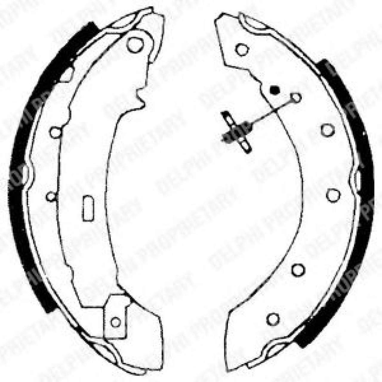 Set saboti frana CITROEN XSARA (N1) (1997 - 2005) DELPHI LS1717 piesa NOUA