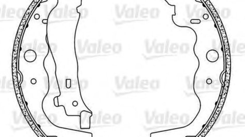 Set saboti frana DACIA DOKKER Express (2012 - 2016) VALEO 564104 piesa NOUA