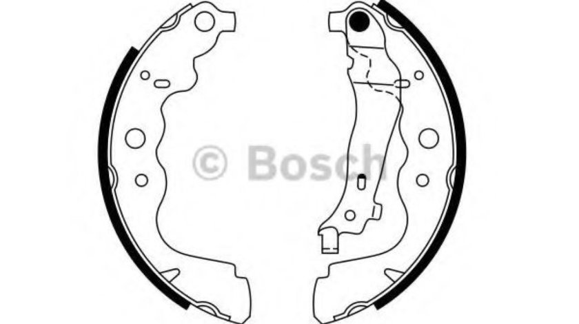 Set saboti frana DACIA DUSTER Caroserie (2011 - 2016) BOSCH 0 986 487 754 piesa NOUA