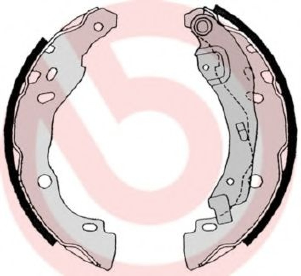 Set saboti frana DACIA LOGAN EXPRESS (FS) (2009 - 2016) BREMBO S 68 525 piesa NOUA
