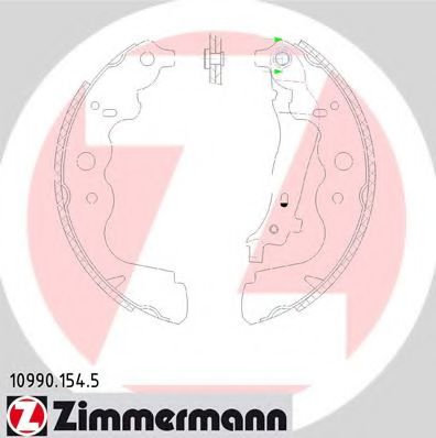 Set saboti frana DACIA LOGAN EXPRESS (FS) (2009 - 2016) ZIMMERMANN 10990.154.5 piesa NOUA