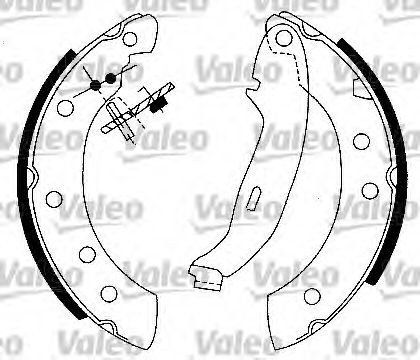 Set saboti frana DACIA LOGAN EXPRESS (FS) (2009 - 2016) VALEO 554725 piesa NOUA