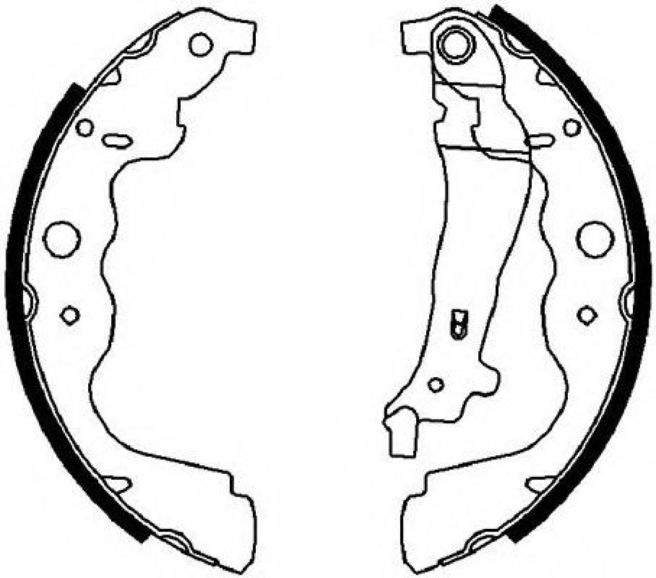 Set saboti frana DACIA LOGAN II (2012 - 2016) FERODO FSB4031 piesa NOUA