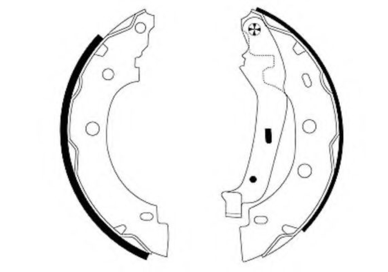 Set saboti frana DACIA LOGAN II (2012 - 2016) TEXTAR 91052800 piesa NOUA