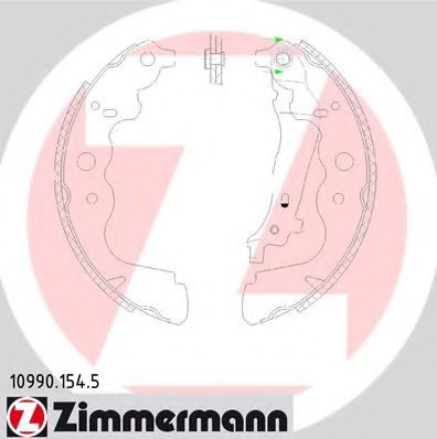 Set saboti frana DACIA LOGAN II (2012 - 2016) ZIMMERMANN 10990.154.5 piesa NOUA