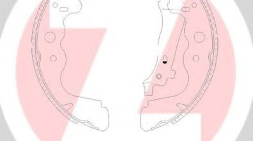 Set saboti frana DACIA LOGAN II (2012 - 2016) ZIMMERMANN 10990.154.5 piesa NOUA