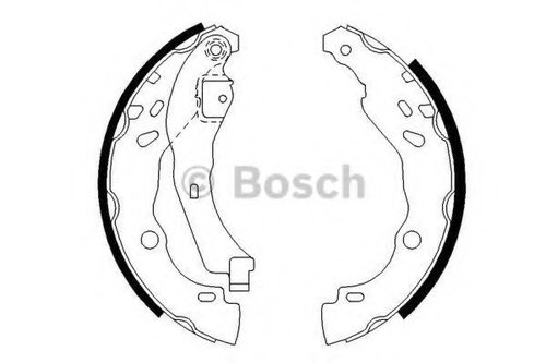 Set saboti frana DACIA LOGAN (LS) (2004 - 2016) BOSCH 0 986 487 627 piesa NOUA