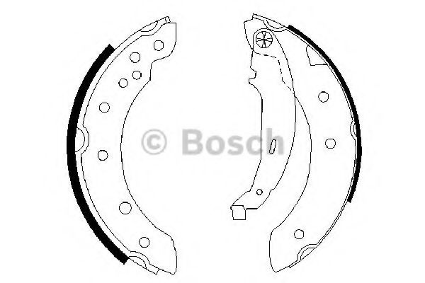 Set saboti frana DACIA LOGAN (LS) (2004 - 2016) BOSCH 0 986 487 585 piesa NOUA