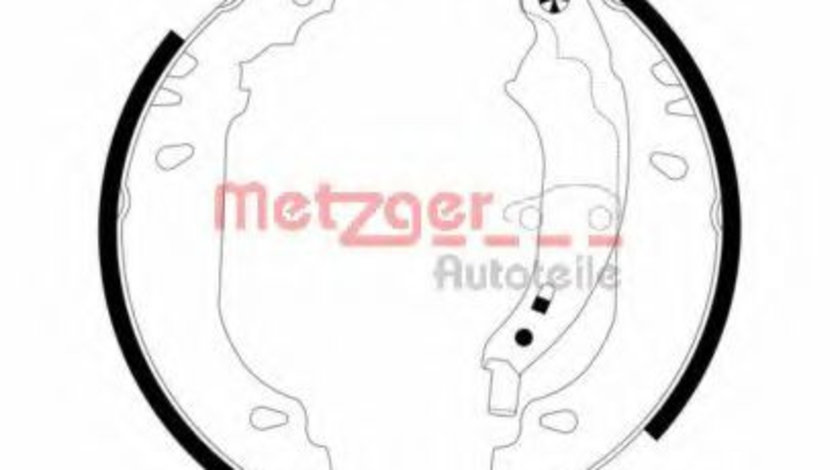 Set saboti frana DACIA LOGAN (LS) (2004 - 2016) METZGER MG 715 piesa NOUA