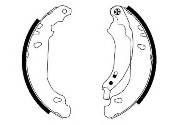 Set saboti frana DACIA LOGAN (LS) (2004 - 2016) TEXTAR 91053700 piesa NOUA