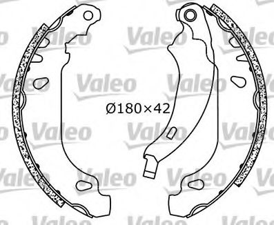 Set saboti frana DACIA LOGAN (LS) (2004 - 2016) VALEO 562647 piesa NOUA