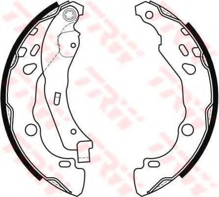 Set saboti frana DACIA LOGAN MCV II (2013 - 2016) TRW GS8455 piesa NOUA