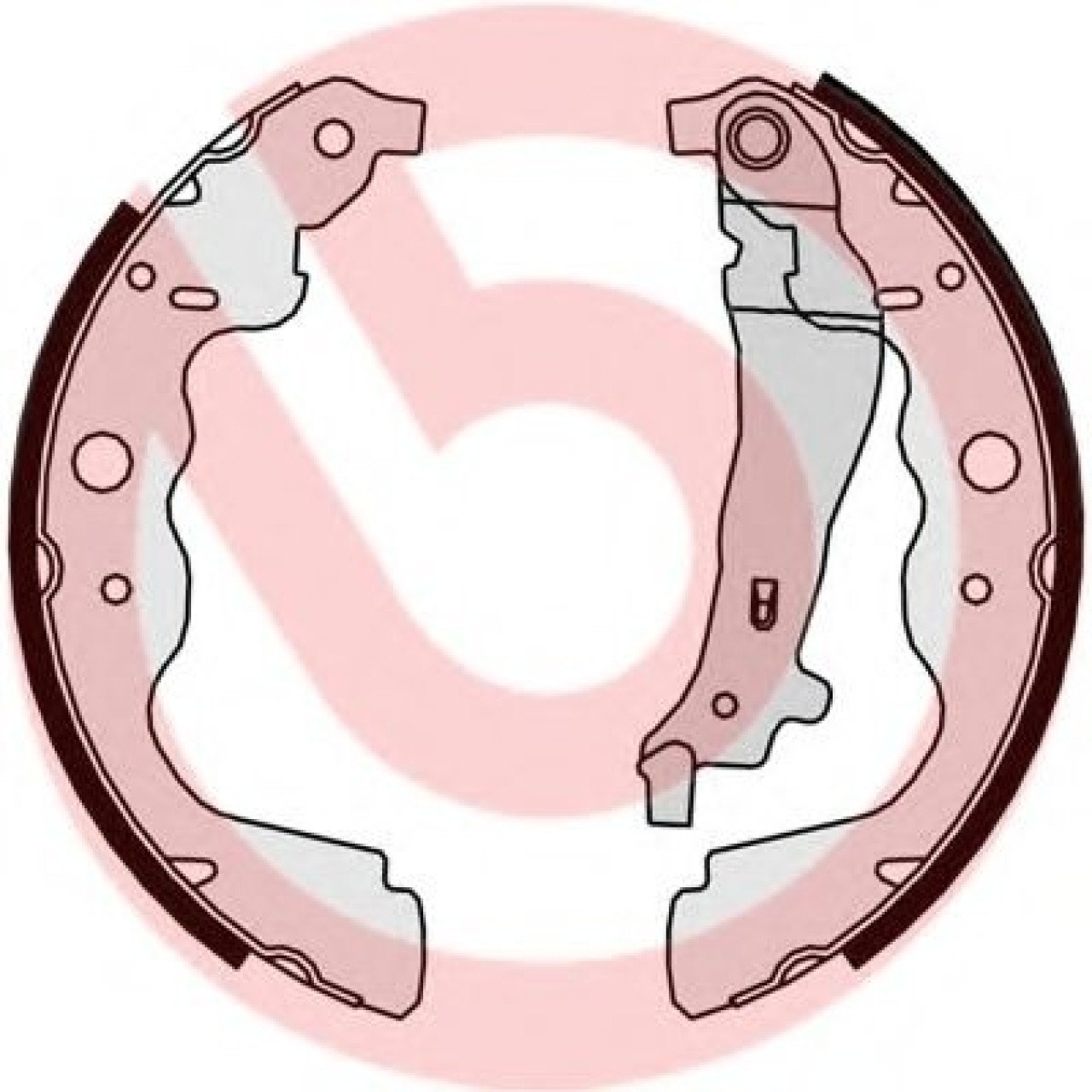Set saboti frana DACIA LOGAN MCV II (2013 - 2016) BREMBO S 68 546 piesa NOUA