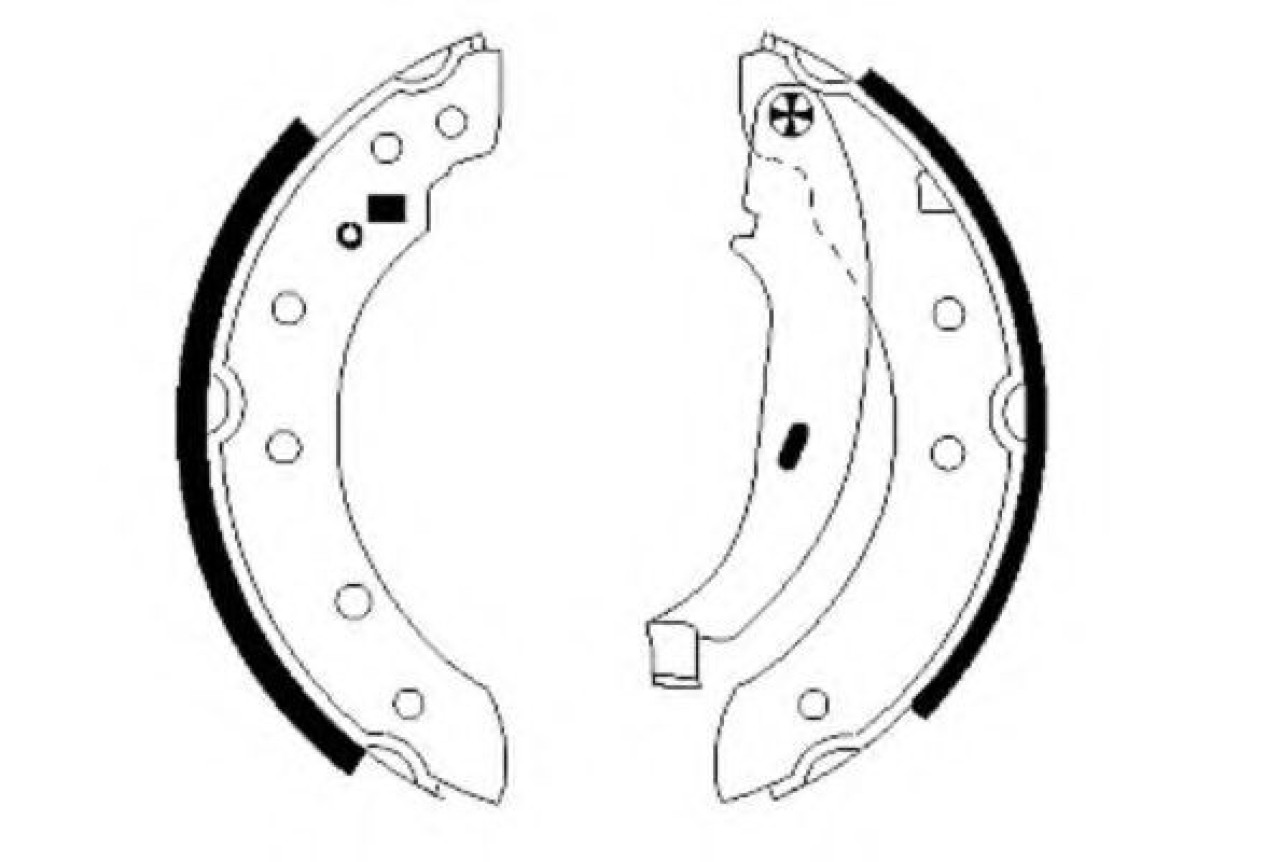Set saboti frana DACIA LOGAN MCV (KS) (2007 - 2016) TEXTAR 91048000 piesa NOUA