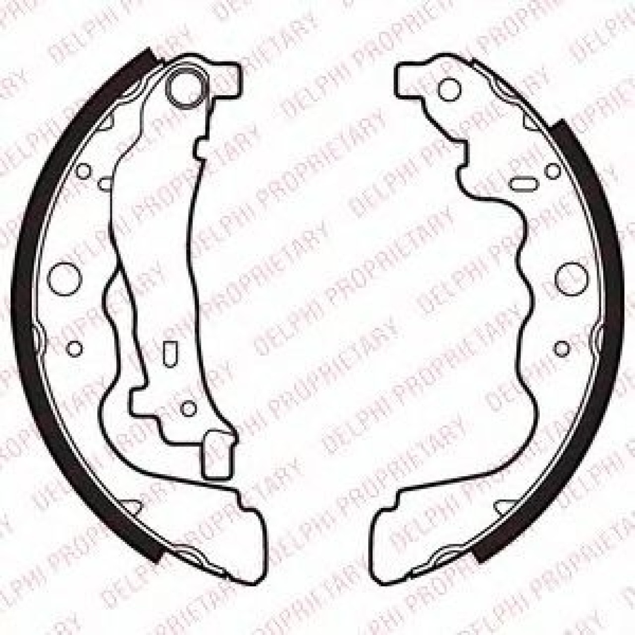 Set saboti frana DACIA LOGAN MCV (KS) (2007 - 2016) DELPHI LS2022 piesa NOUA