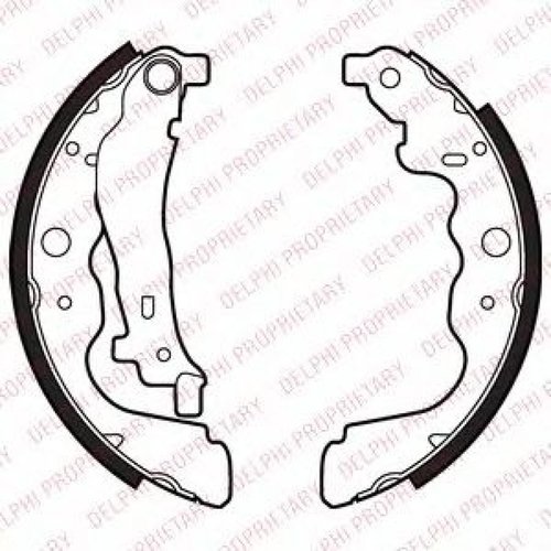 Set saboti frana DACIA LOGAN MCV (KS) (2007 - 2016) DELPHI LS2022 piesa NOUA