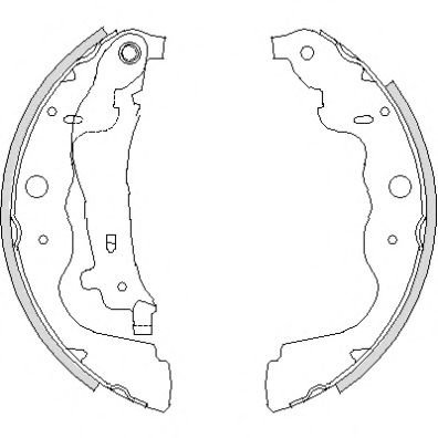 Set saboti frana DACIA SANDERO (2008 - 2016) REMSA 4237.00 piesa NOUA