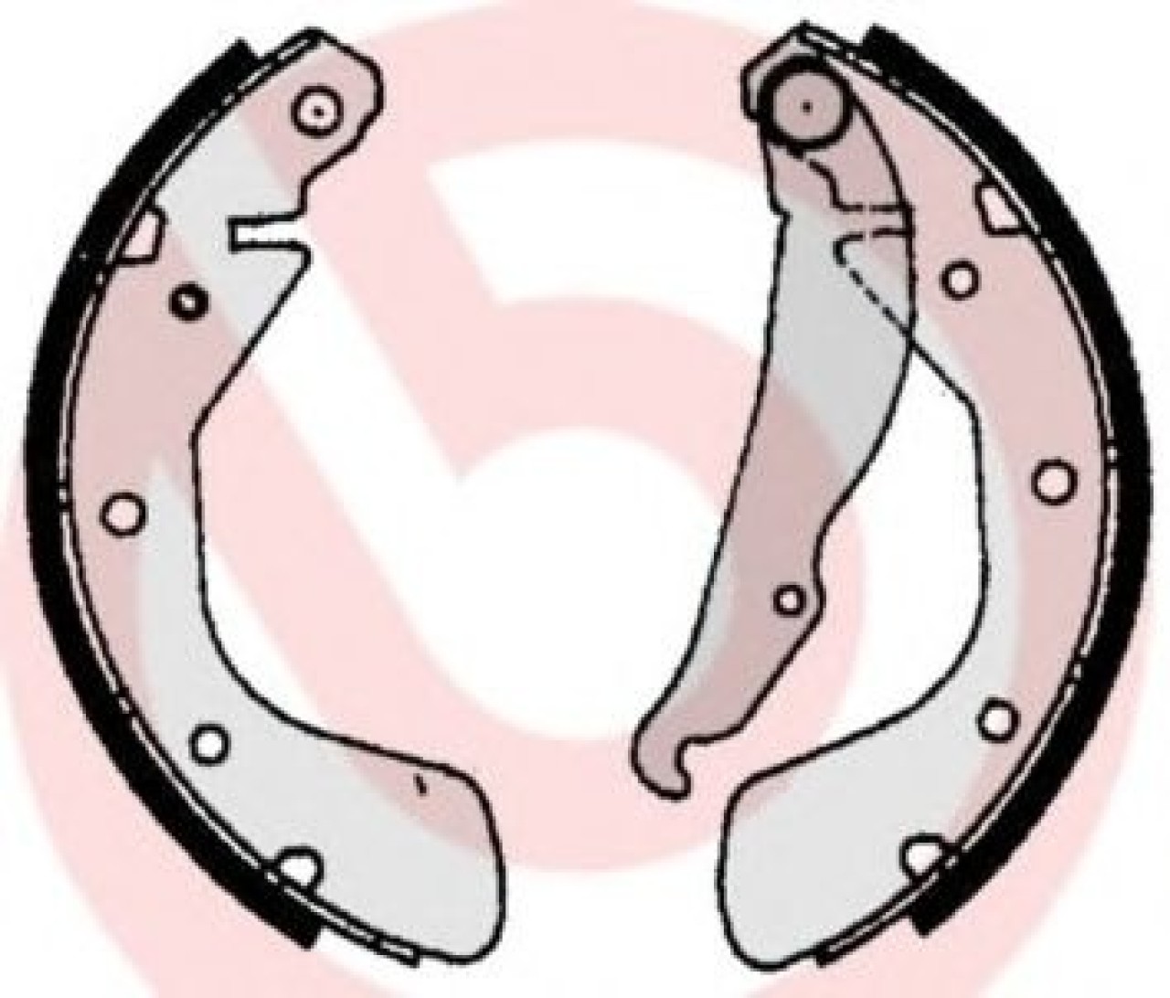Set saboti frana DAEWOO CIELO (KLETN) (1995 - 1997) BREMBO S 59 513 piesa NOUA