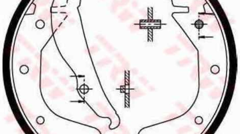 Set saboti frana DAEWOO CIELO limuzina TRW GS8543