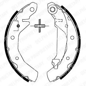 Set saboti frana DAEWOO MATIZ (KLYA) (1998 - 2016) DELPHI LS1821 piesa NOUA