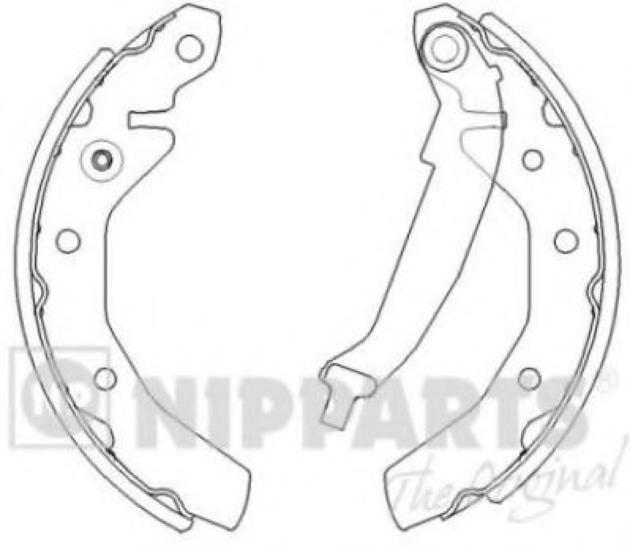 Set saboti frana DAEWOO MATIZ (KLYA) (1998 - 2016) NIPPARTS J3500905 piesa NOUA