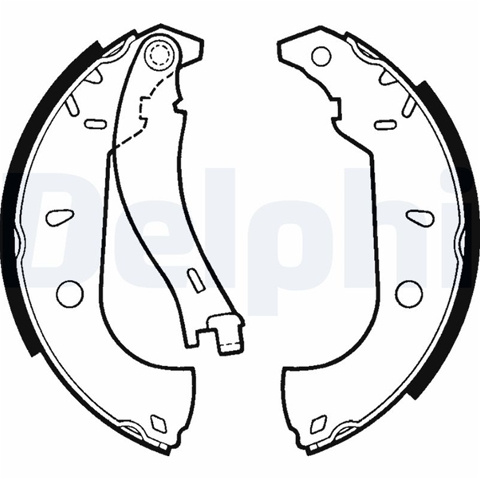Set Saboti Frana Delphi Fiat LS1379