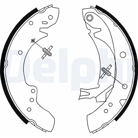 Set Saboti Frana Delphi Fiat LS1712