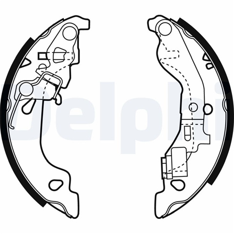 Set Saboti Frana Delphi Fiat LS1858
