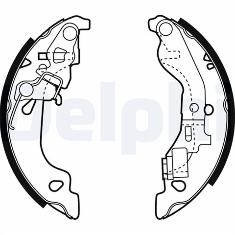 Set Saboti Frana Delphi Fiat LS1858