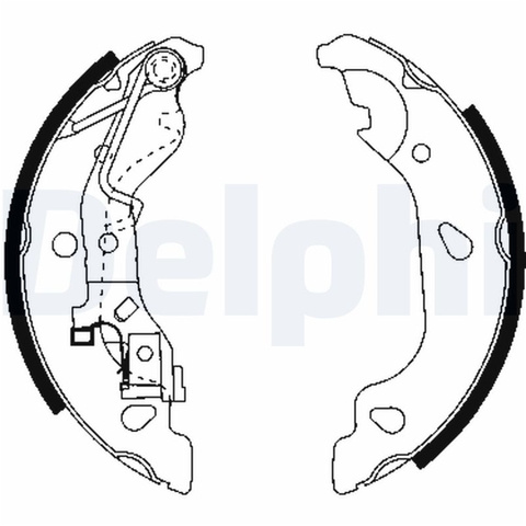 Set Saboti Frana Delphi Fiat LS1859