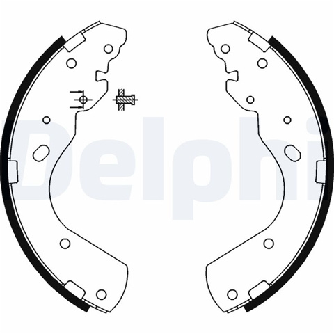 Set Saboti Frana Delphi Ford LS1897