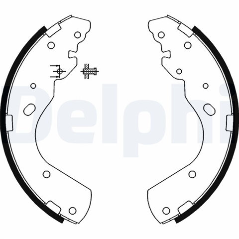 Set Saboti Frana Delphi Ford LS1897