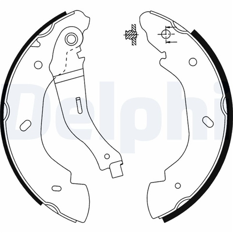 Set Saboti Frana Delphi Ford LS1915