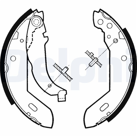 Set Saboti Frana Delphi Peugeot LS1329