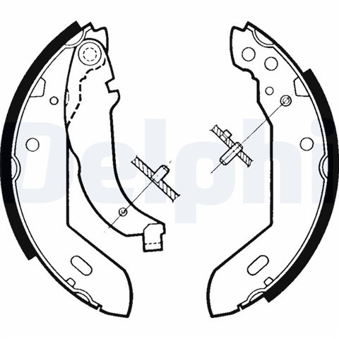 Set Saboti Frana Delphi Peugeot LS1329