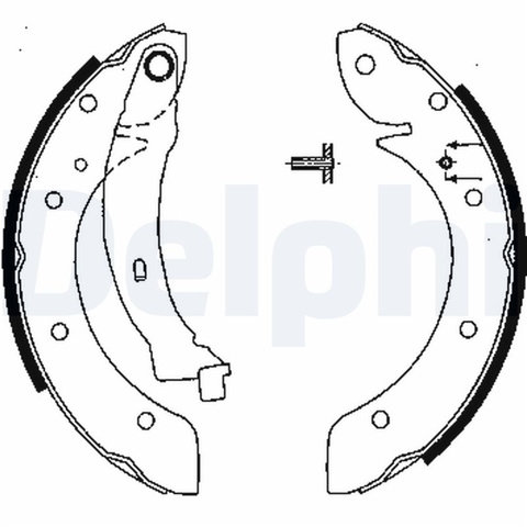 Set Saboti Frana Delphi Peugeot LS1838