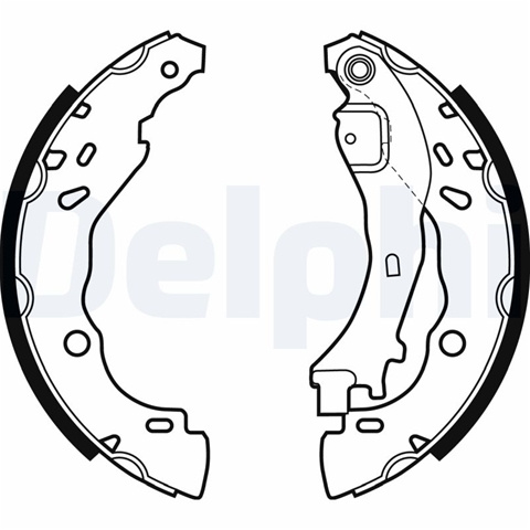 Set Saboti Frana Delphi Peugeot LS1975