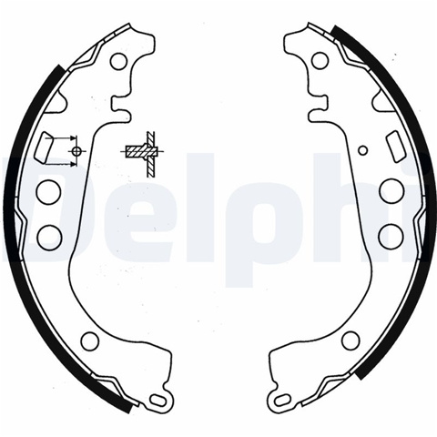 Set Saboti Frana Delphi Toyota LS1854